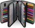 BTSKY Deluxe PU Leather Pencil Case, 120 Slot Holder with Handle Strap