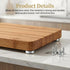 Oqqlin 4 1.16 0.39 Inch Pcs Cutting Board Feet, x Stainless Steel Boards Legs wth Non Slip Pads Cutting Board Feet
