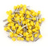 Baomain AWG 10/6.0mm² Wire Copper Crimp Connector, Insulated Ferrule Pin Cord End Terminal, Pack of 100, Yellow
