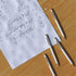 Cambond Ballpoint Pens, White Pens, Black Ink Bulk Pens, 1.0 mm Medium Point, Comfortable Writing for Men Women, 10