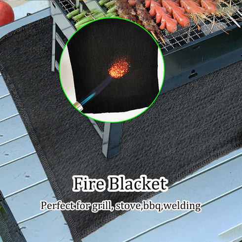 11.81"x11.81" Flame Retardant Mat, Anti Fire Pad, Welding Fireproof Blanket for BBQ and Camping