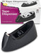 Charles Leonard Desktop Tape Dispenser, Weighted Base and Non-Slip Base, Black, C-15 Style (900-BK) by Charles Leonard