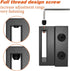 ZEKOO Steel Stopper Limit Device for Sliding Barn Door Hardware Track Roller Stop Kit Accessories