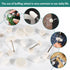 Sukh 145PCS Wool Felt Polishing Pad, Felt Buffing Wheel for Polishing Kit with 1/8 Inch Shank
