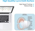 Emvency Mouse Pads, Pink Education Tooth Chart Infographic, Blue Dental Human Anatomy Mousepad, 9.5" x 7.9"