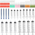 Glue Applicator Syringe with Blunt Tip Needle and Cap for Liquid, Glue, Ink, Perfume, Lip Gloss Making