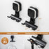 LEVERLOC Suction Razor Holder for Shower, 2 Pack Vacuum Suction Razor Hooks for Bathroom, Removable Waterproof