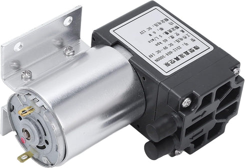 DC 12V Mini Vacuum Pump - 6W Micro Diaphragm Air Compressor for Gas Analysis Sampling Instrument