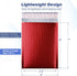 Metallic Matte Red Bubble Mailers, 4x8 Inch Durable Padded Envelopes, Pack of 25 with Secure Self-Seal Closure