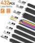 FourCandies 25PCS Art Mechanical Pencil Set with Case, 3PCS Metal Artist Lead Pencil 0.5, 0.7, 0.9 mm & 3PCS 2mm Lead Holder(HB 2H 2B 4B Color) with 432PCS Graphite Lead Refills for Drawing Sketching by Four Candies