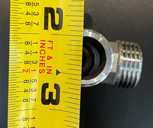 Beduan Stainless Steel 1/2" G 3 Way Diverter, Movable Cap Flexible Tee Connector for Bidet, Sprayer, Shower Arm
