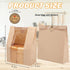 YANGYICHEN 150 Pack Packaging (13.7''x8.2''x3.5'') Bread Bags for Homemade Bread Sourdough Bread Bags Large Kraft Paper