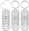 Smgda 30 Pack Loose Leaf Binder Rings 1 Inch, Office Metal Book Rings,