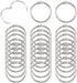 Smgda 30 Pack Loose Leaf Binder Rings 1 Inch, Office Metal Book Rings,
