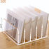 SANRUI Acrylic Desk Organizer, 5 Compartments Mail Organizer,Small File Holders Letter Organizer,Clear Office Organization,Multifunction Sorter Envelope Rack for Office,Home, School by SANRUI