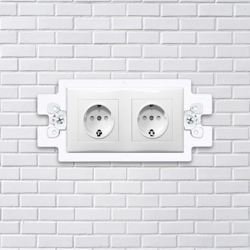 12pcs BE1-12 Electrical Outlet Box Extender, Single Gang with 24pcs Screws for Heavy Duty Outlet Extension