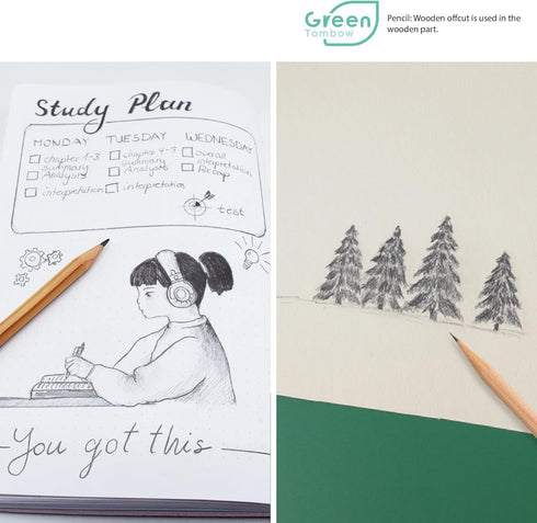 Tombow Pencil Tree Story HB, 1 Dozen LA-KEAHB
