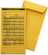 Cashier's Deposit Envelopes, Cash Drop Envelopes, 500, Brown