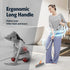 180 AIR U+ Grout Brush with Long Handle Swivel Scrub Brush with Tweezers to Hair Clip V-Shape Grout Line Scrubber Stiff