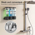 3-Chamber Wall Mounted Shampoo and Conditioner Dispenser - 300ML Each, Easy Refill, No Drip for Bathroom