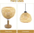 7.67 Inch UPKOCH Woven Bamboo Lamp Shade Pendant Light Cover Rustic Rattan Ceiling Lamp Shade for Home Bedroom