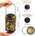 Outdoor Solar Butterfly Lantern Waterproof, Hanging Metal Garden Lantern with Warm Butterfly Projection, Decorative