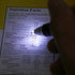 Light Up Ballpoint Pen with Light, 3 Pack LED Flashlight Nurses Pen for Writing in the Dark, White Light