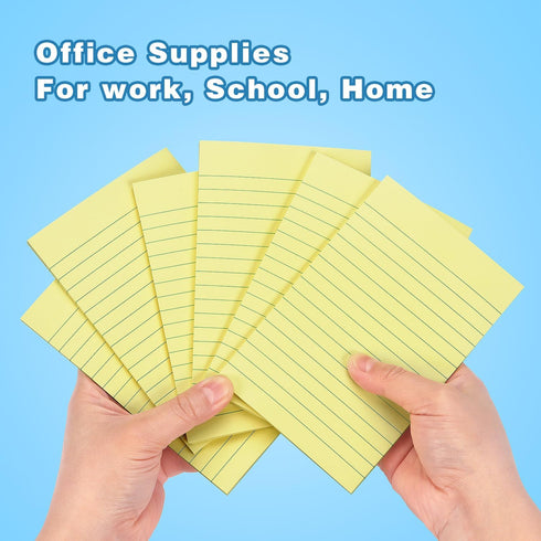 Early Buy Lined Sticky Notes, 6 Pads, 4x6, 45 Sheets/Pad, Bright Color Sticky Notes