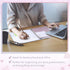 Ctosree 5 Sets Heavy Duty 3 Ring Binder 1 Inch with 2 Pockets, 5 Tab Dividers, 8.5 x 11 Inch, Warm Color