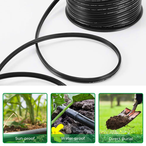 16 2 100 16/2 16AWG YOTIGER Gauge Conductors Low Voltage Wire Feet - Low Voltage Landscape Lighting Copper Wire