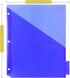 Multicolor Plastic Binder Dividers with One Front Pocket, Tab Binder Divider for 3 Ring Binder, 10 Pack
