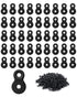Figure 8 Fastener Heavy Duty Table Top Clips, Desktop Connector Bracket (Black) (20)
