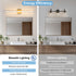 32 inch, Dimmable 5CCT Modern Bathroom Vanity Light Curved, Led Bathroom Light Fixture Over Mirror, Gold Bar Vanity