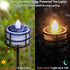 TWINKVILLA 8pcs Solar Tea Lights Outdoor Waterproof, Rechargeable Dusk to Dawn Little Solar Votive Candles, Flameless
