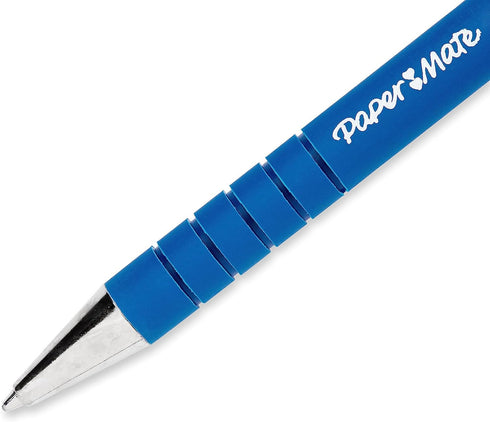 Paper Mate Flexgrip Ultra Retractable Ballpoint Pens, Fine Point, Blue Ink, 12-Pack, 9560131