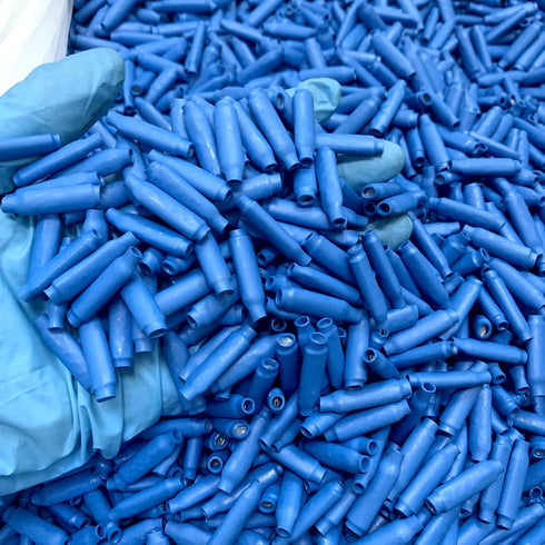 100PC Blue B Connectors, Silicone Filled Wet B Wire Gel Telephone Alarm Wire Crimp Splices