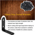 12Pcs 2.5 Inch 90 Black Corner Brace L Brackets Stainless Steel Heavy Duty Shelf Bracket for Wood, Shelves, Wall
