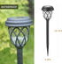 10-Pack Solar-Powered Outdoor Garden Pathway Lights