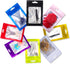 IRTGFHJE Packaging Pouches(Purple,13x21cm 200pcs) Flat Lock Bags Matte Aluminum Foil Frosted Window Zip Lock Bag DIY