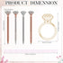 Fuutreo 24 Pack Diamond Ring Sticky Notes - Memo Pad with Big Diamond Pens for Wedding Gift Supplies