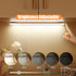 Generic 4/8Pack (4PCS Light,10cm/3.9in) Punch-Free Smart Sensor Magnetic Rechargeable Led Lights,Under Cabinet