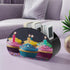 GHENBLT 5 Remote Control Holder, Leather TV Colorful Birthday Cupcakes Remote Caddy Organizer, Desktop Organizer
