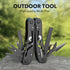 26-in-1 Multitool, Professional Stainless Steel Multi Tools, Heavy Duty Pliers Pocket Knife, Replaceable Bits (black)