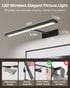 4800mAh 16In Dimmable EZVALO Picture Light for Wall, Rechargeable Wireless Battery Lights for Painting, Magnetic LED