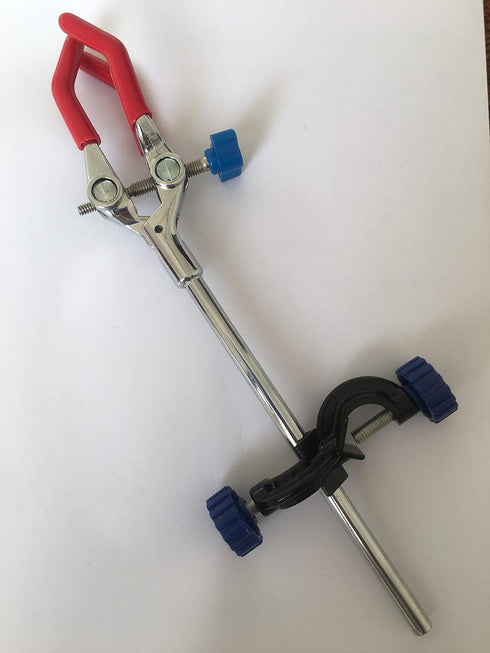 Lab Clamp 3 Prong Finger with Lab Stand Clamp Holder Boss Head