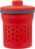 2 Prep Solutions Heat-Resistant Silicone Grease Strainer & Keeper - Cup Capacity, Red