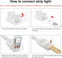RGBZONE 10 Packs 4-Pin RGB LED Light Strip Connectors, 10mm Wide Unwired Solderless Quick Connectors