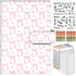 ALKKDPS Budget Binder with Cash Zipper Envelopes, Cute A6 Money Saving Binder, PU