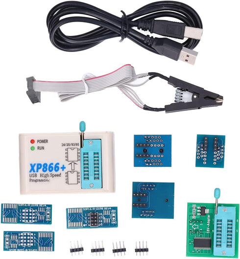 High Speed USB Programmer Kit XP866, BIOS Chip Module USB Programming Kit for 24 25 93 EEPROM