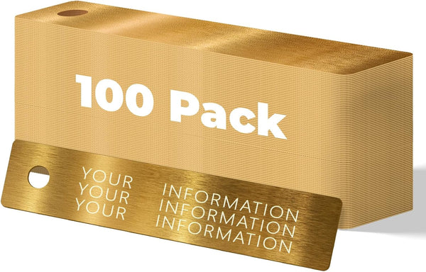 Buroyate 100 Pack Custom Crab Trap Tags - Personalized Copper Trap, Trapping Supplies,
